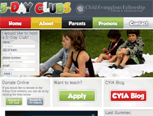 Tablet Screenshot of 5dayclubs.com